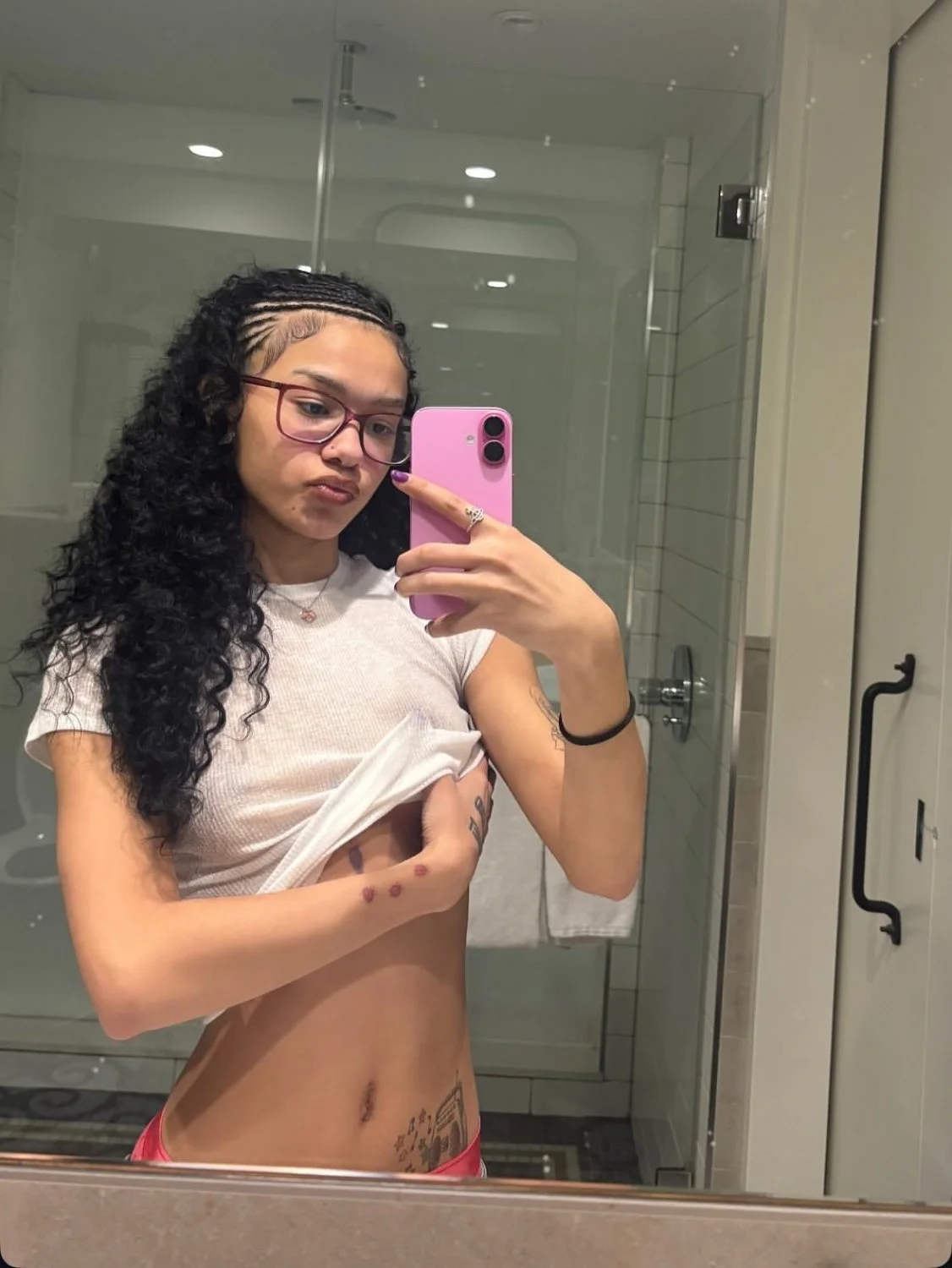 Sexy skinny petite mixed baddie image 3