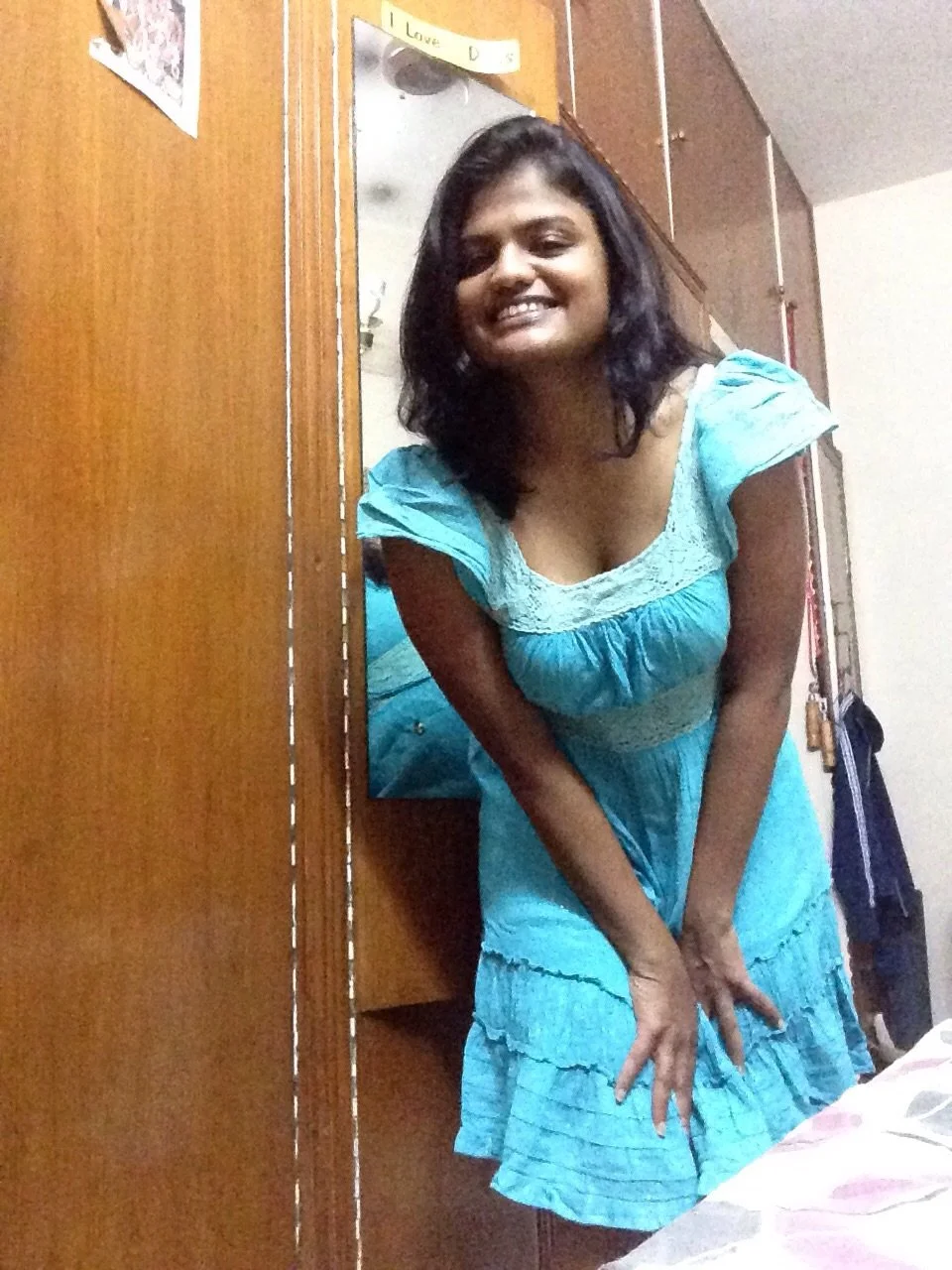 Young Namrata shows her perky brown tits image 10