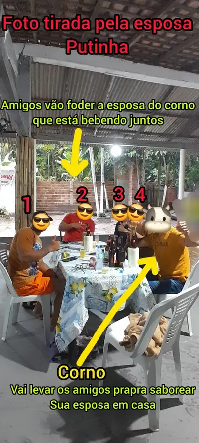 Comemoração do aniversário do corno com os amigos no bar, em casa a esposa era o presente dos amigos cover image