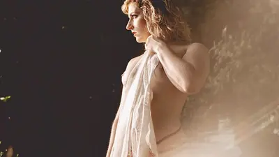 Short hair blonde nature slut boudoir cover image