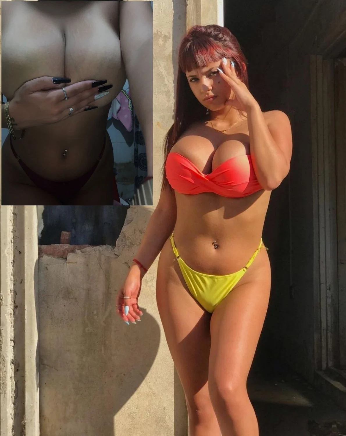 Pendeja Argentina Nayla morocha culona con enormes tetas ricas filtrada image 3