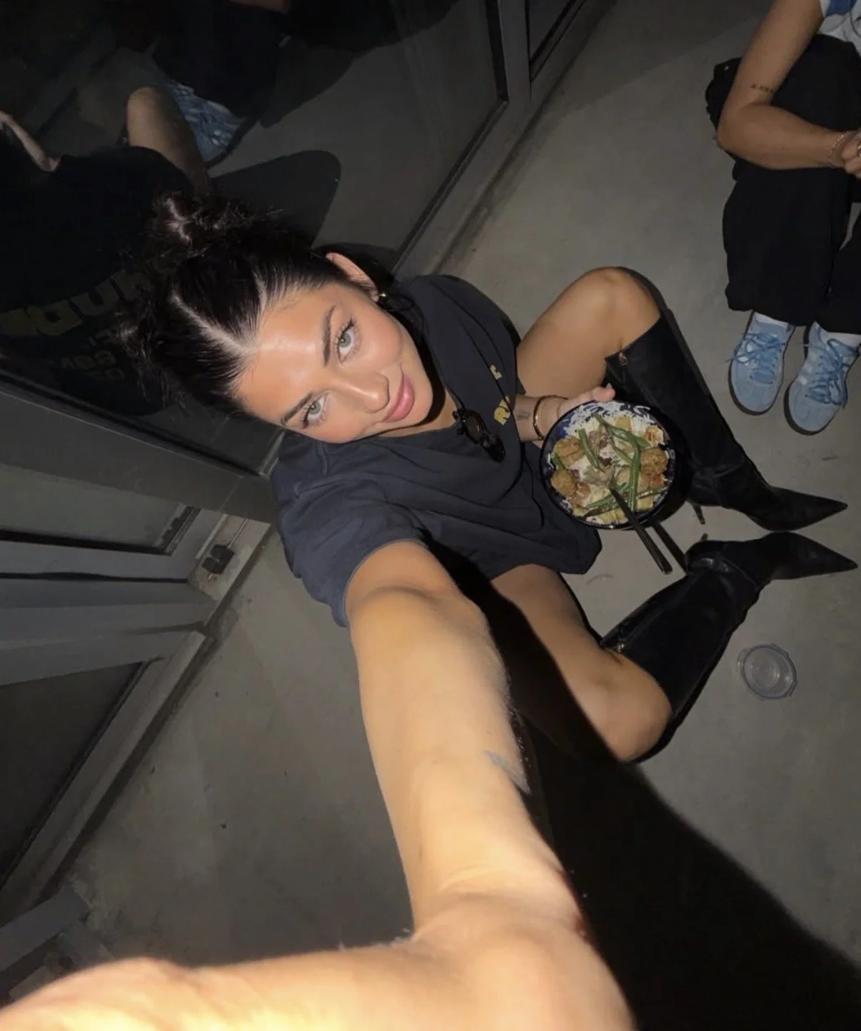 Hot dark haired gym slut with tight body image 11