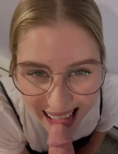 Blonde german bitch covered in cum cover image