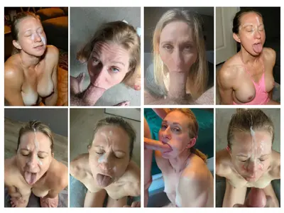 Cumwhore facial collage cover image