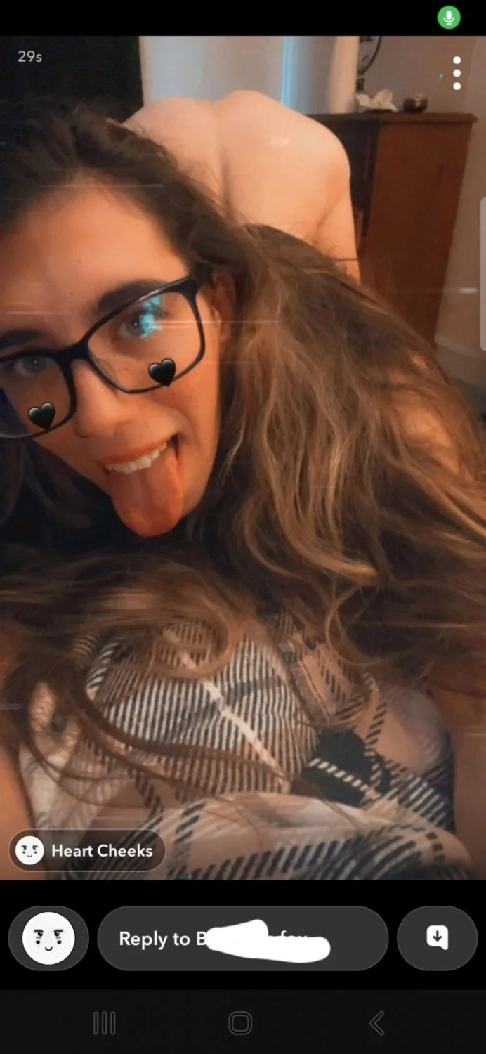 Snapchat slut puts out for my bday and snaps nude image 8