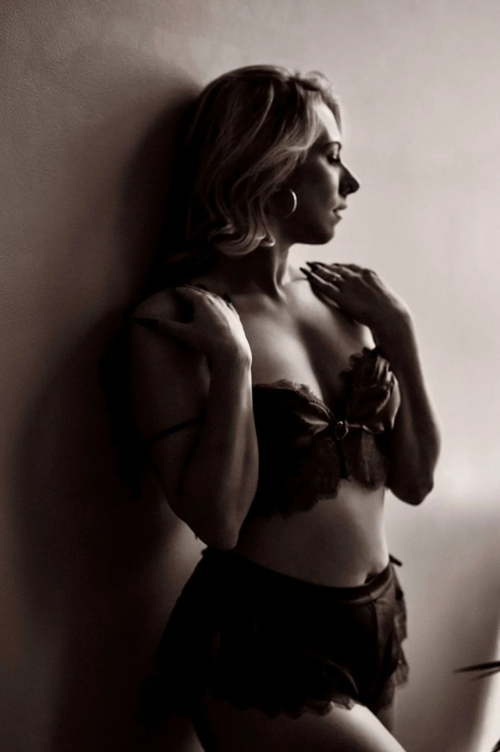 Delicious blonde boudoir image 4