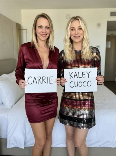 Carrie meets.. Kaley Cuoco cover image
