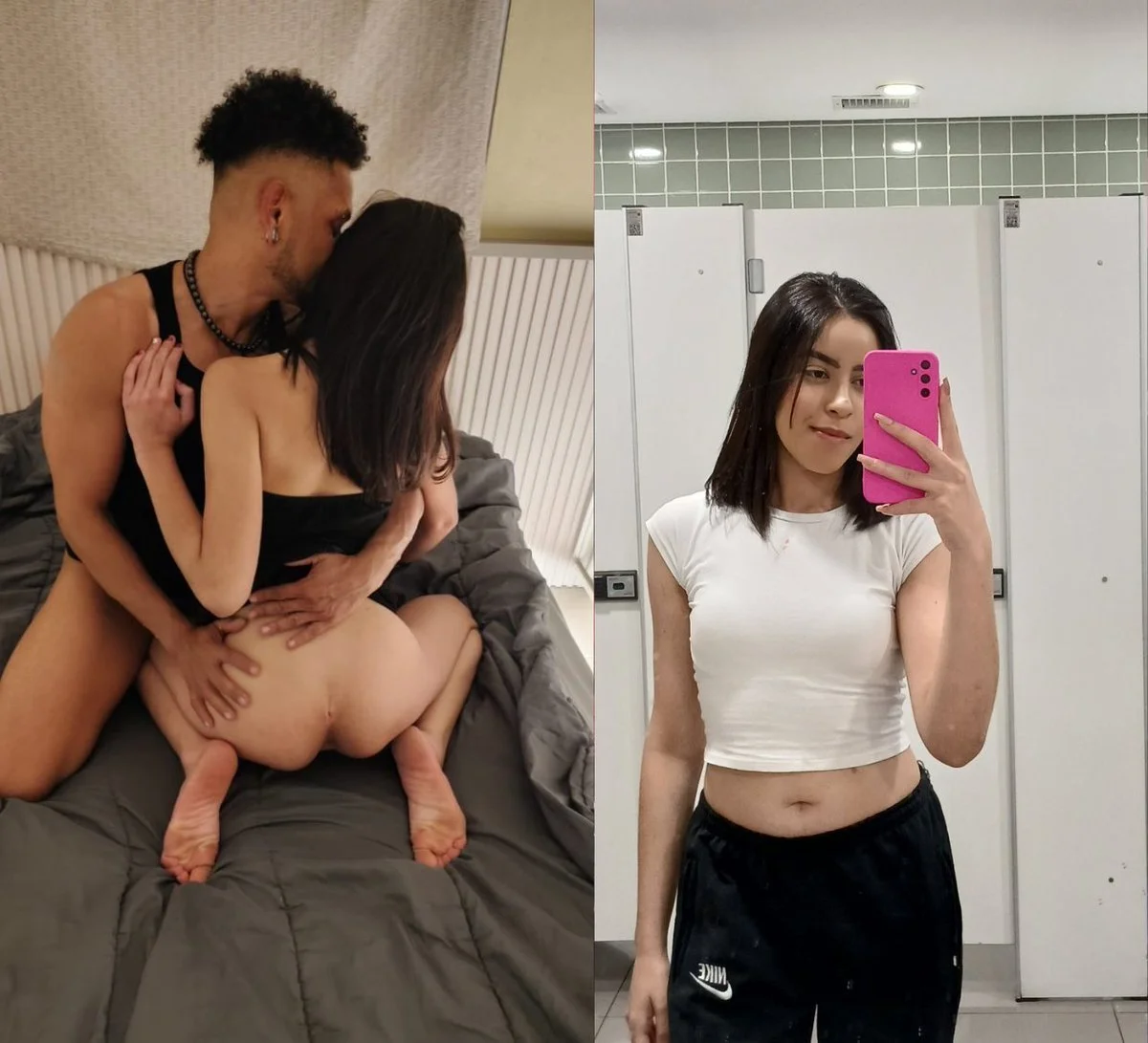 Liberou a namoradinha novinha e ainda gravou o negão comendo gostoso caseiro amador vazado image 1