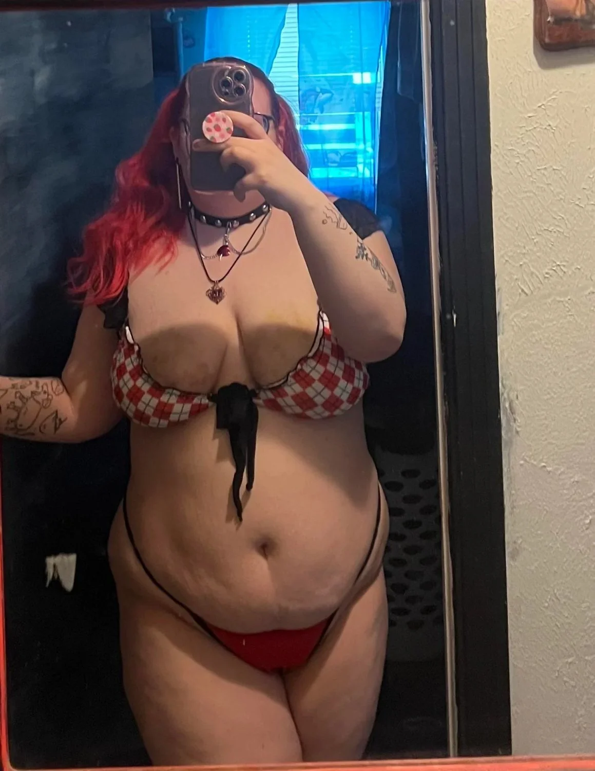 Fat piggy love to ruin her own body image 8