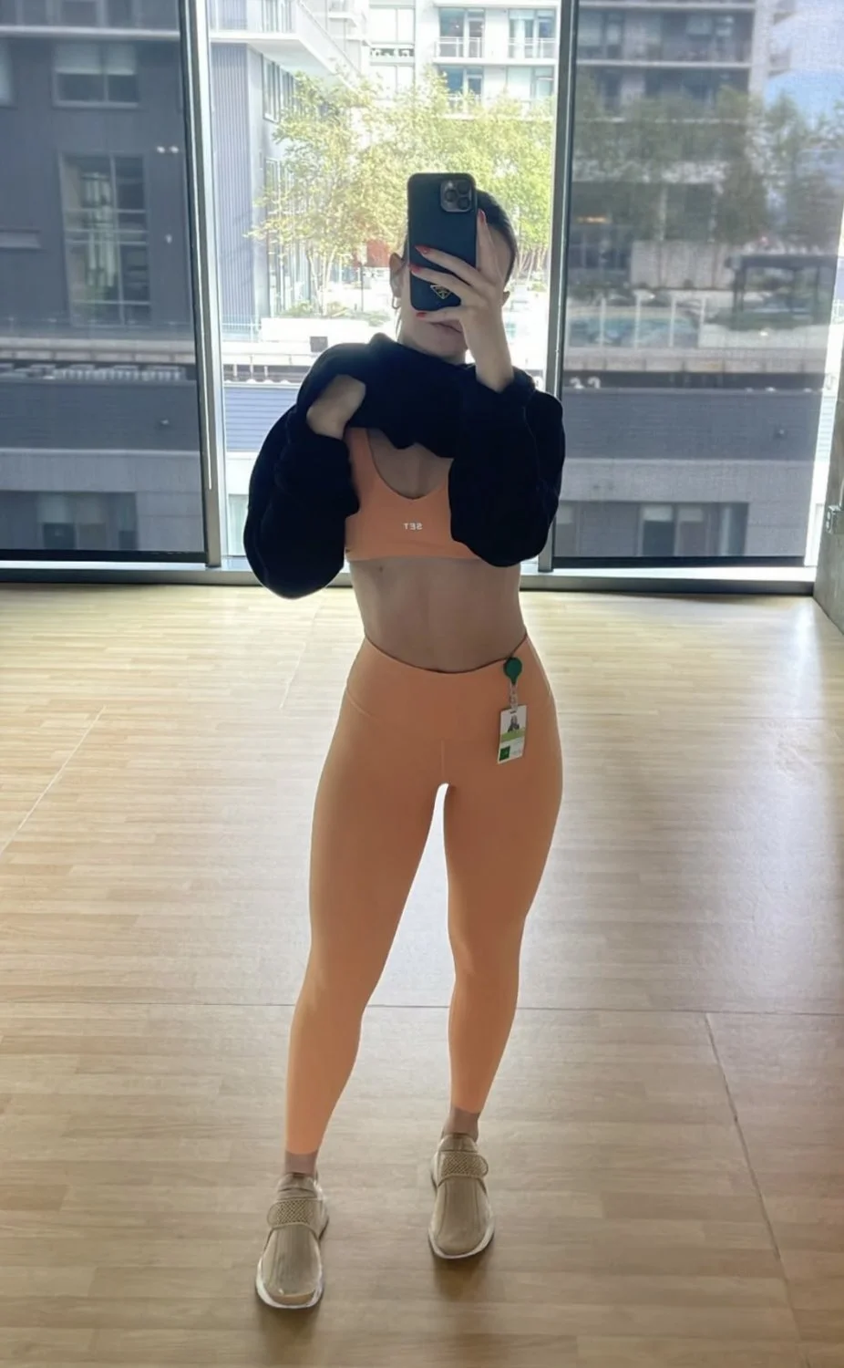 Sexy thick tan blonde college girl teasing mirror selfies image 25