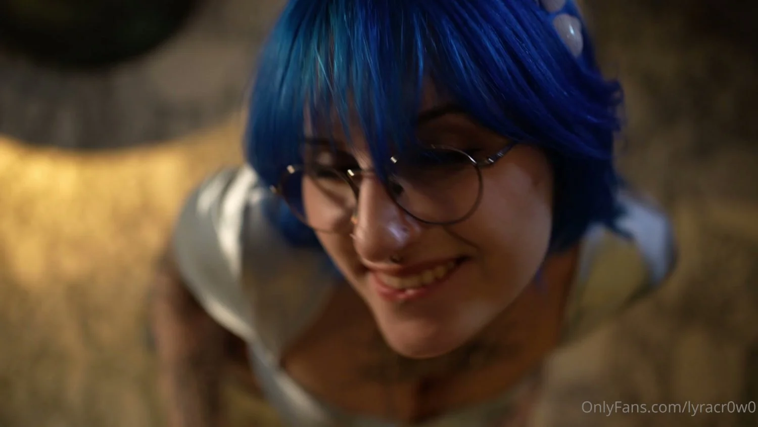 Blue Hair Sucks Massive Cock Deepthroat abg asian latina Big Tits college Baddie Amateur Teen leaked_thumb2 image 3
