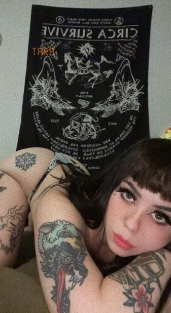Bikini barista white goth slut image 10