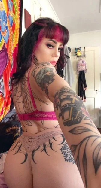 Bikini barista white goth slut image 20