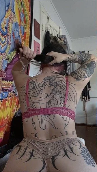 Bikini barista white goth slut image 25