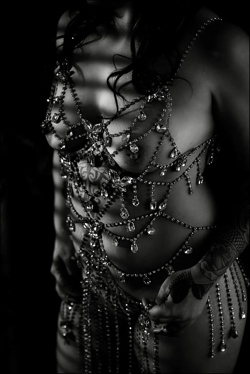 Baddie brunette boudoir image 13