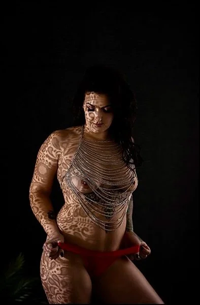 Baddie brunette boudoir image 19