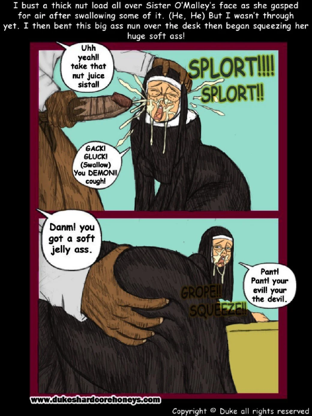 Jiggly Fat Ass Nun Used By BBC Student image 9