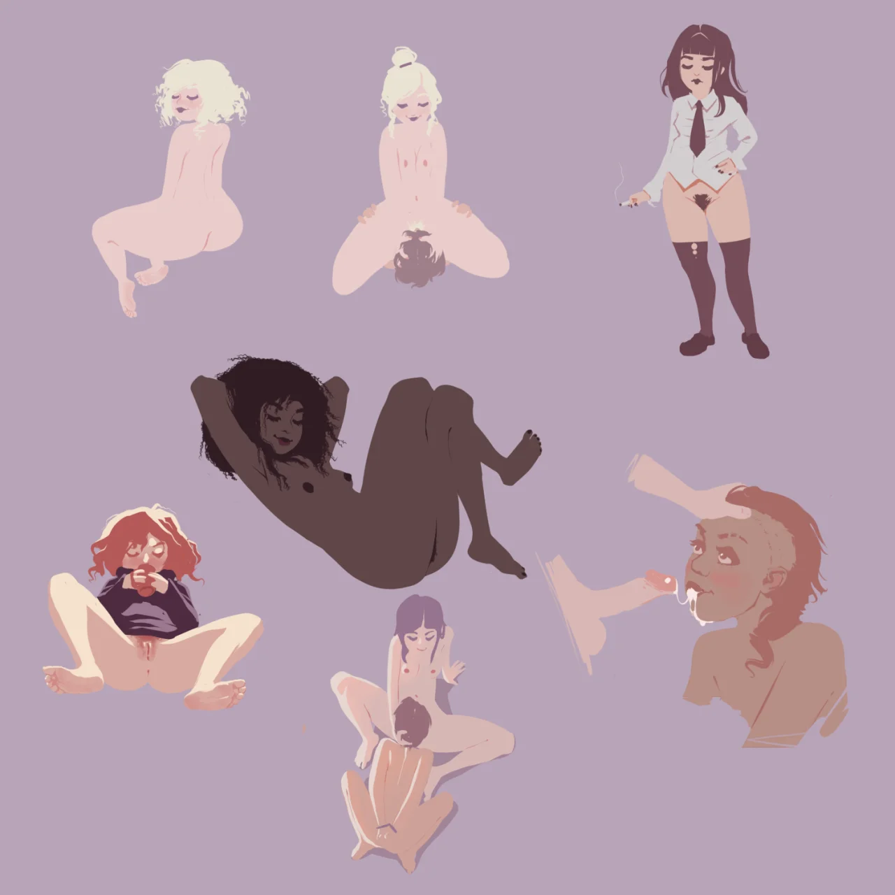 Femdom/NTR drawn no AI image 14
