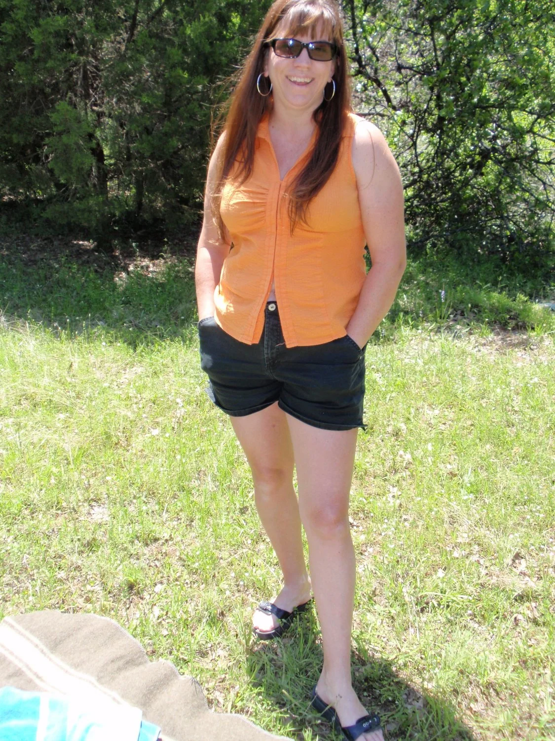 Naked MILF Posing Outdoors 2 image 1