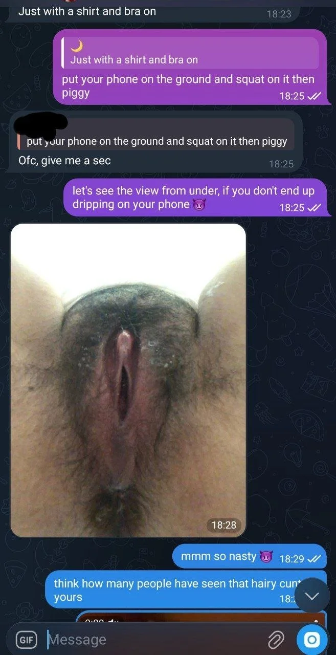 telegram retard, call her dumb in the comments image 2