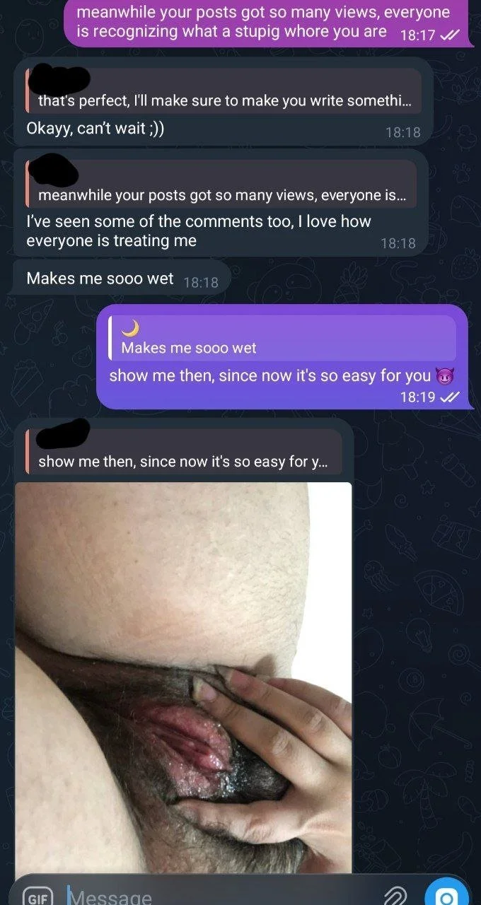 telegram retard, call her dumb in the comments image 3