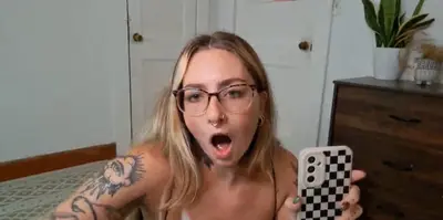 Babe jerks Big dick loser cover image