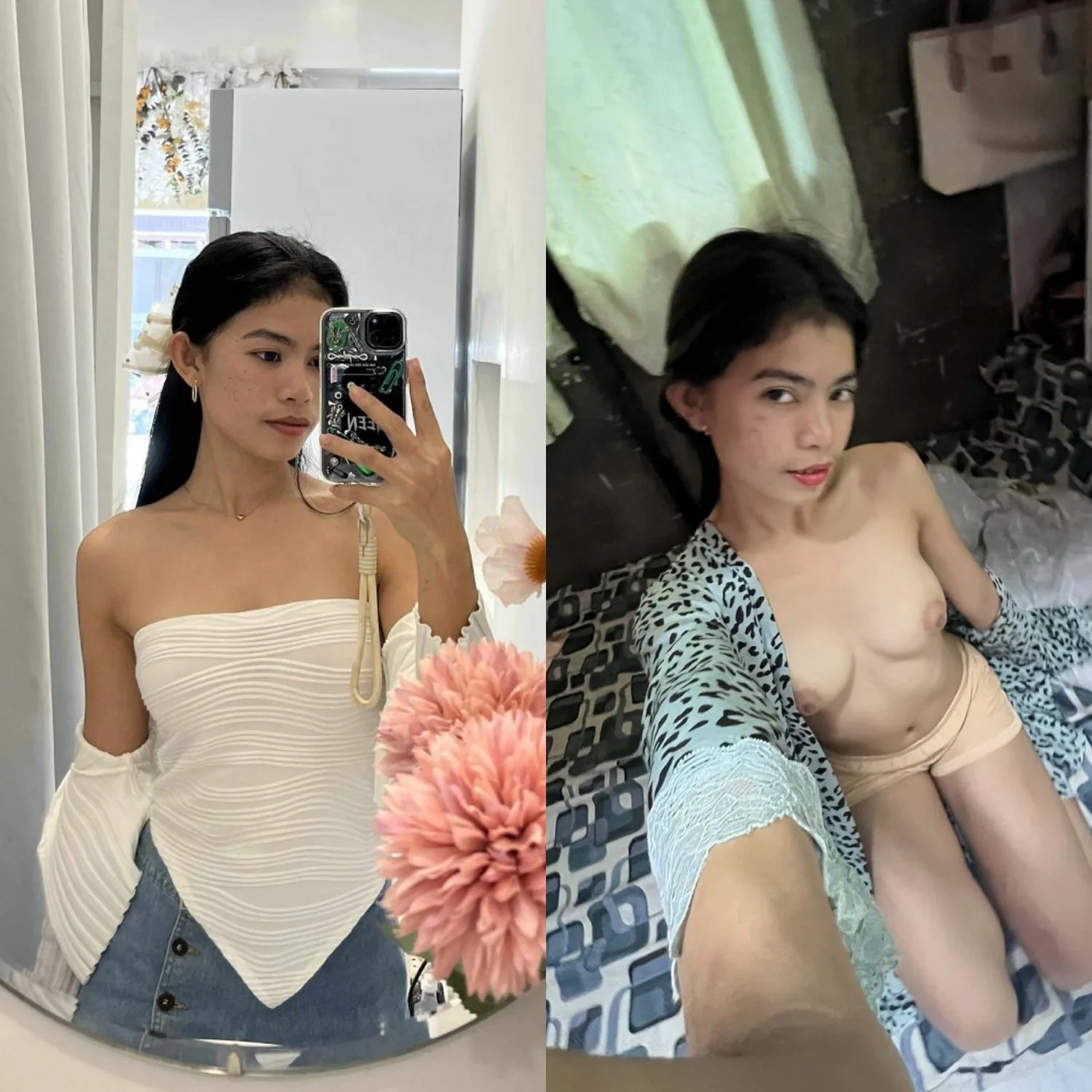 Asian Pinay Showing Off Her Naked Body image 8