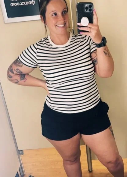Tatted Pawg milf has a beautiful cumface image 8