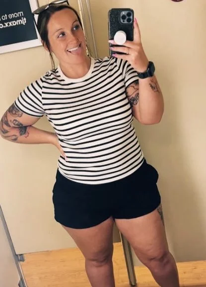 Tatted Pawg milf has a beautiful cumface image 9