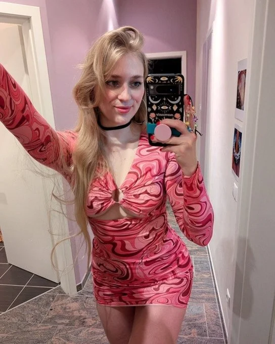 cute blonde with a sexy body main image