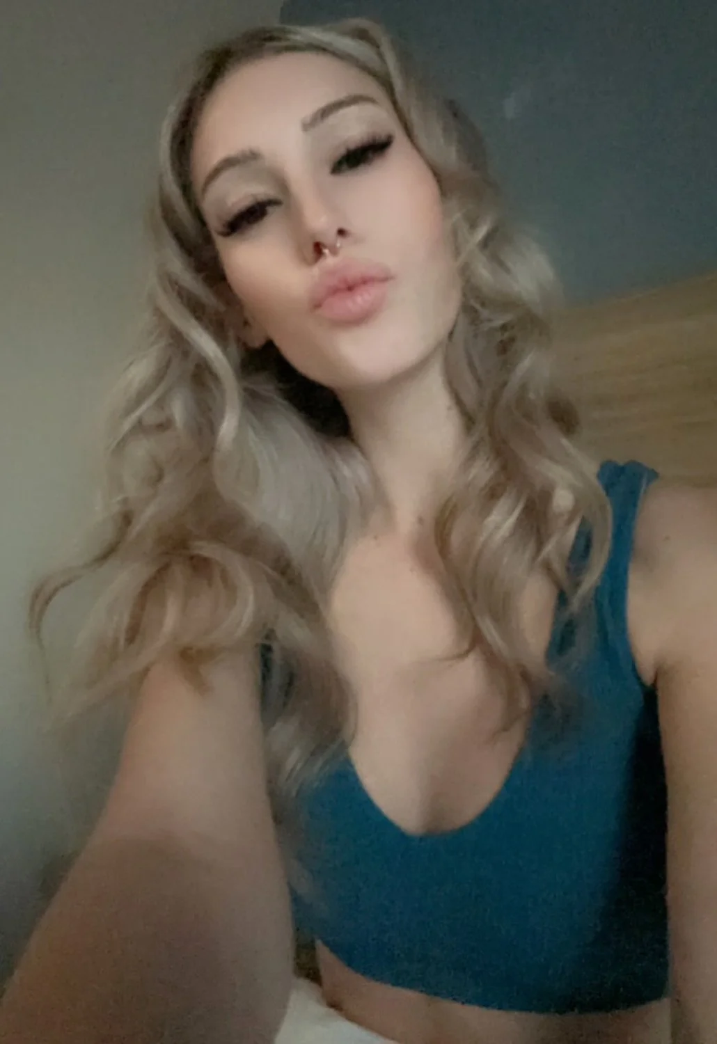 Skinny Sexy Blonde Tattoo Ex Stripper image 23