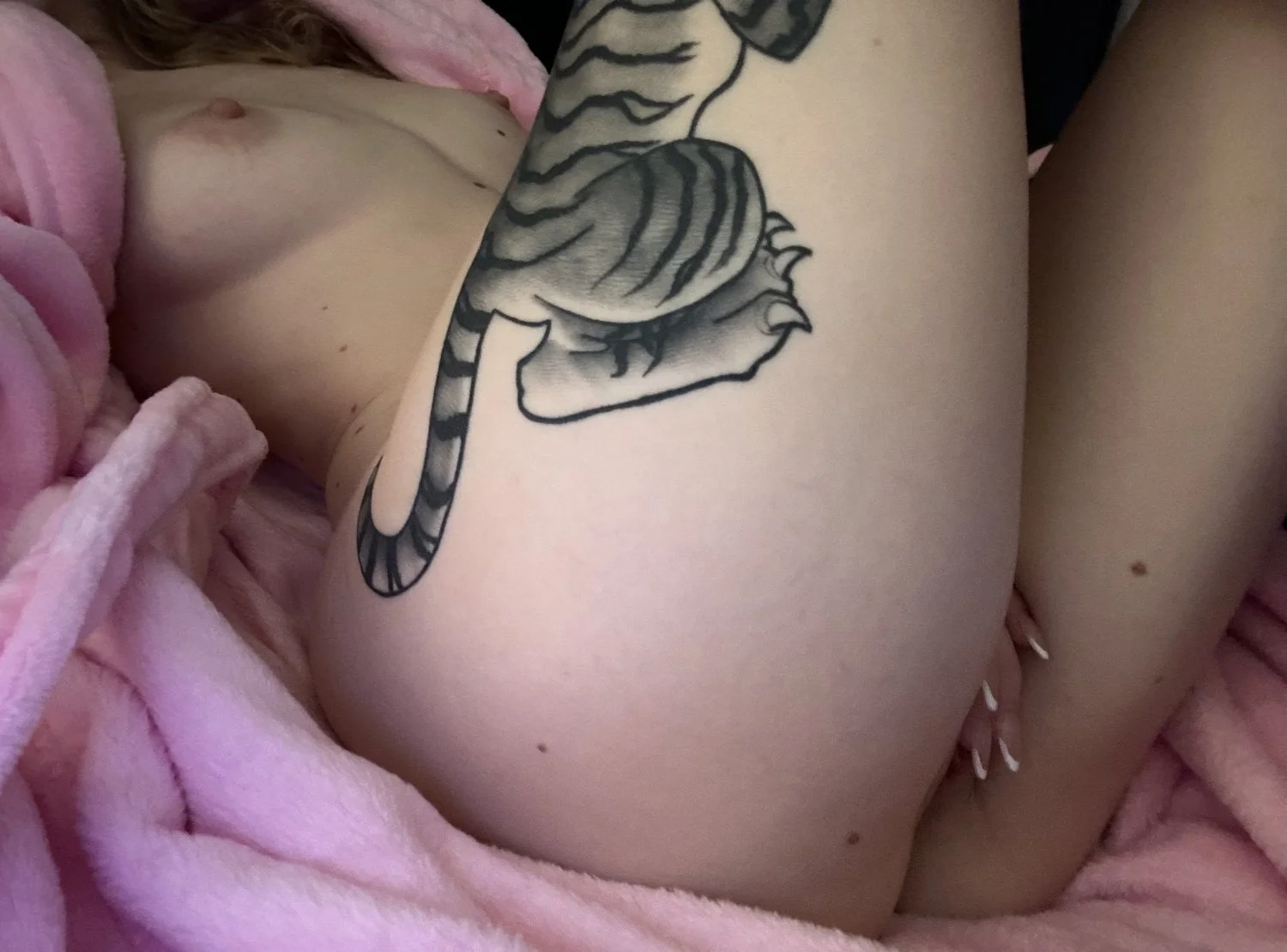 Skinny Sexy Blonde Tattoo Ex Stripper image 33