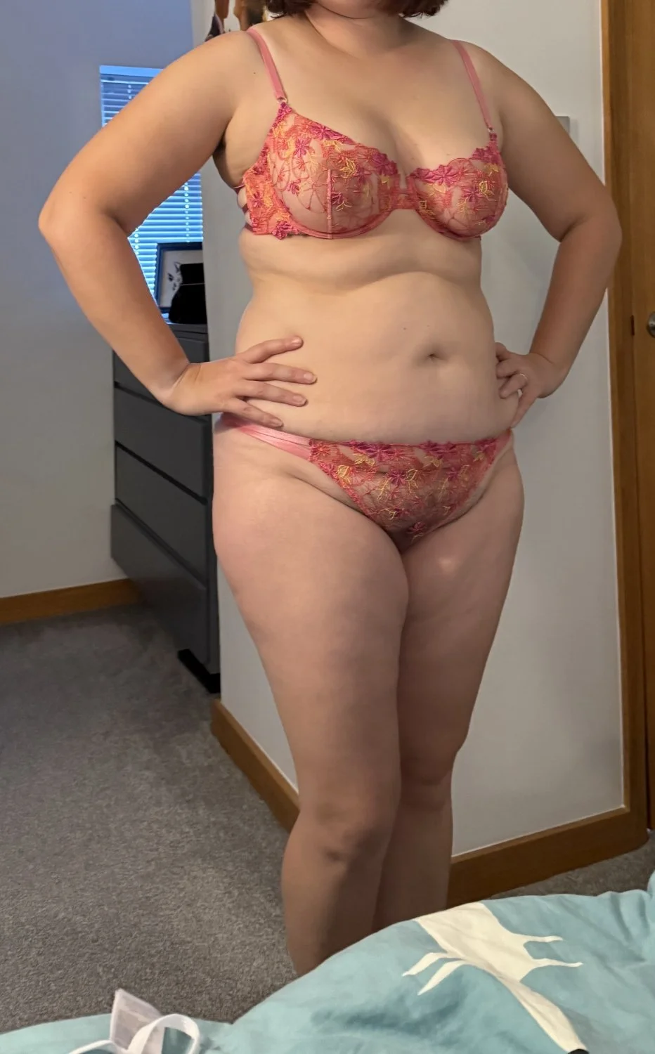Hubby shows us more of Gina in her lingerie. Hotwife milf mom married tinder date. Curvy image 3