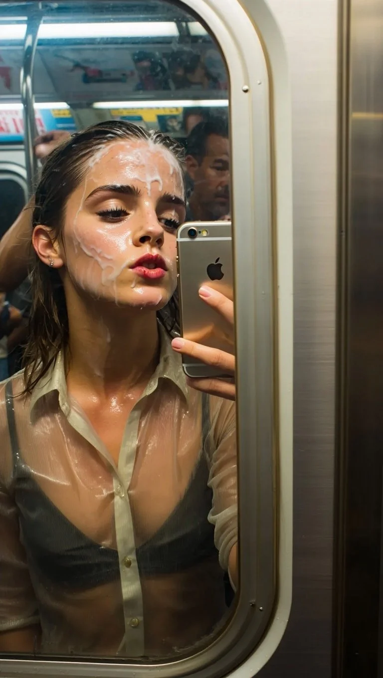 CUM SELFIES 2 - AI GENERATED - Scarlett Johanson, Zendaya, Emma Stone, Elle Fanning, Emma Watson image 8