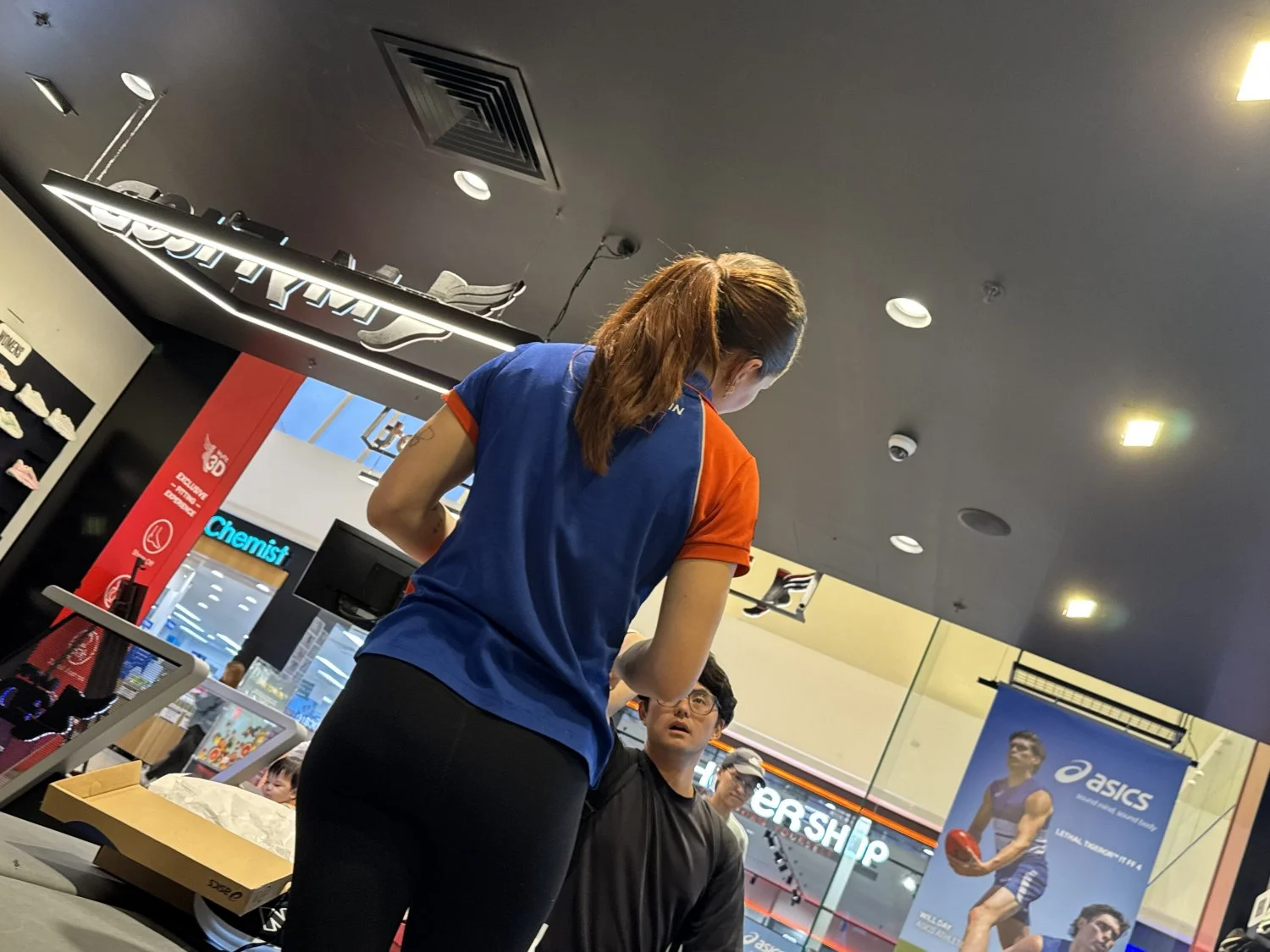 Redhead AF employee with a petite ass image 21