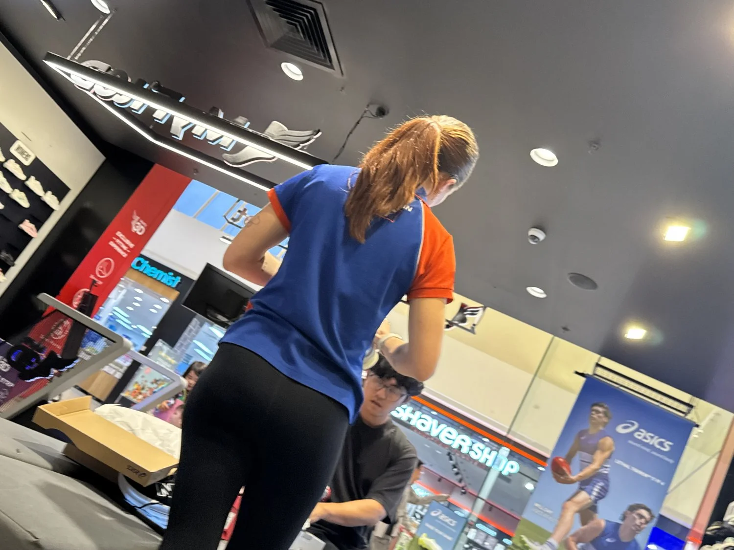 Redhead AF employee with a petite ass image 4