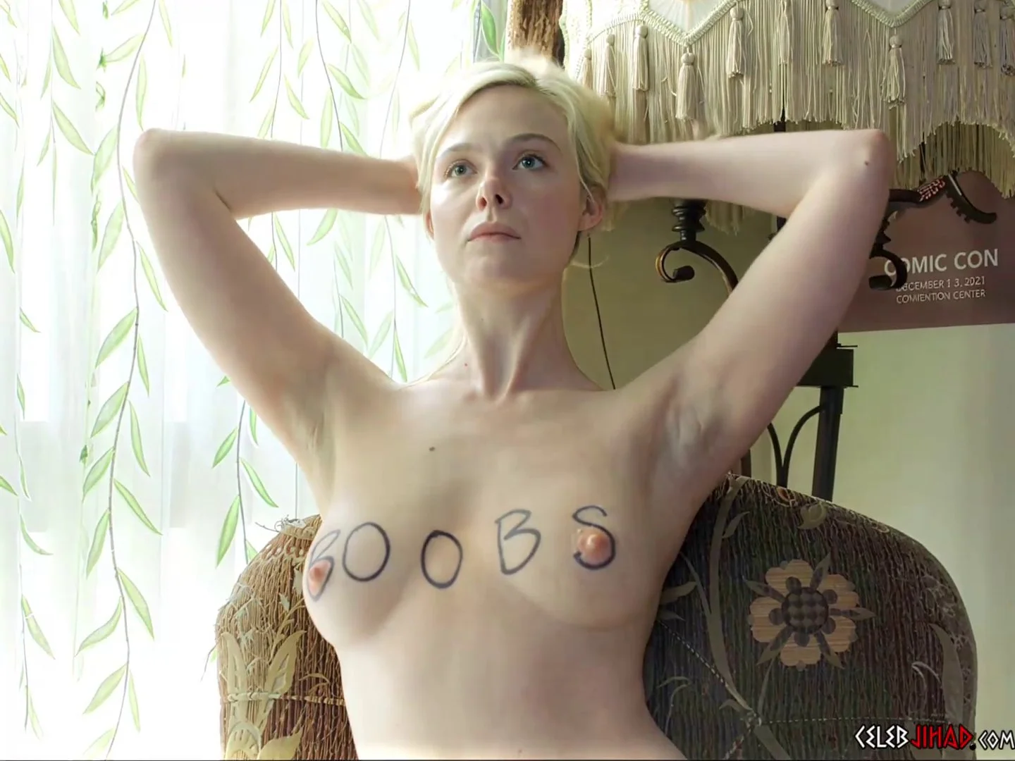 Elle Fanning shows her tits in new movie 😮😍 main image