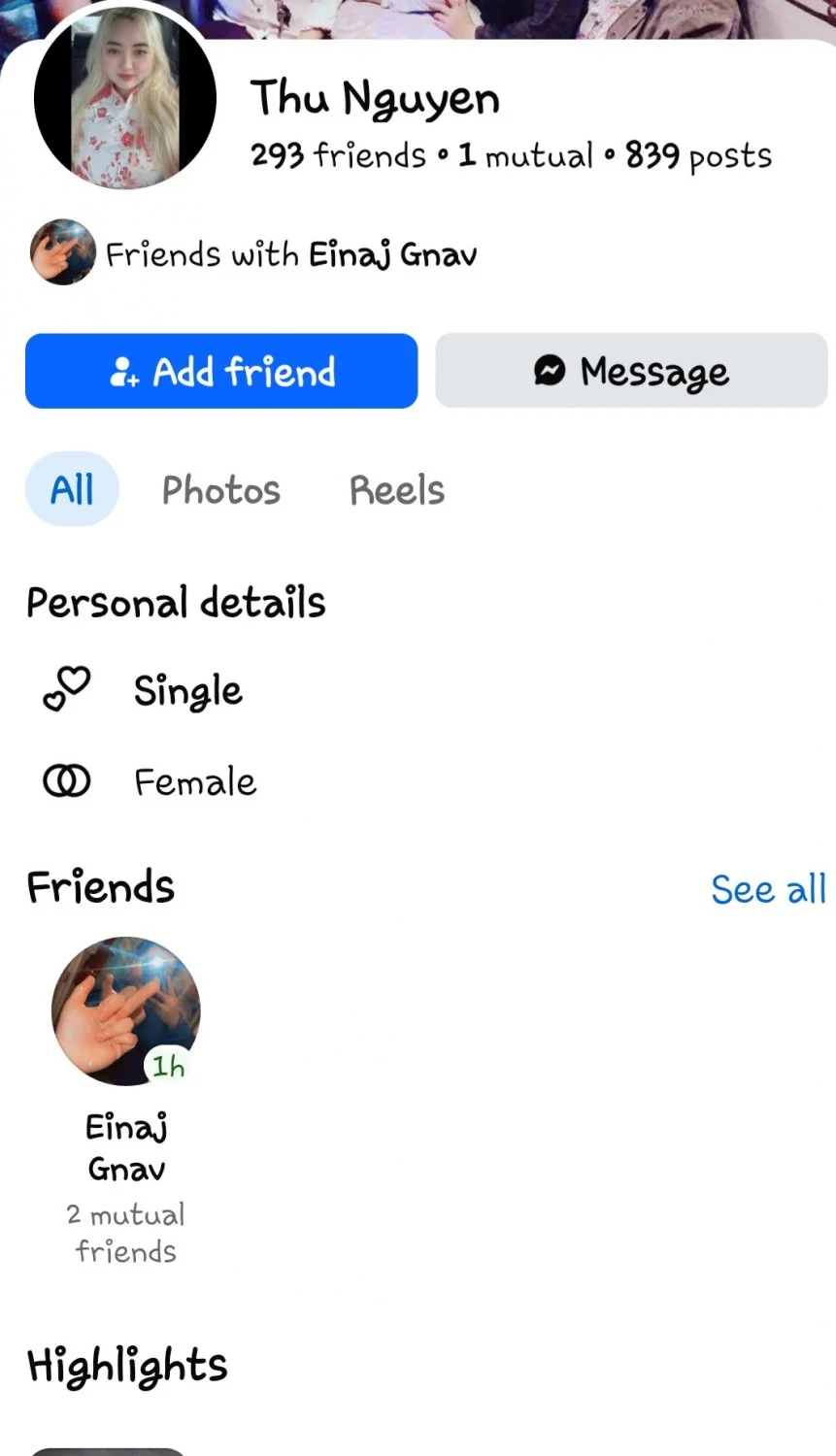 Sacramento Mien Girl Add her on fb, she lose virginity, bet she will give to you. main image