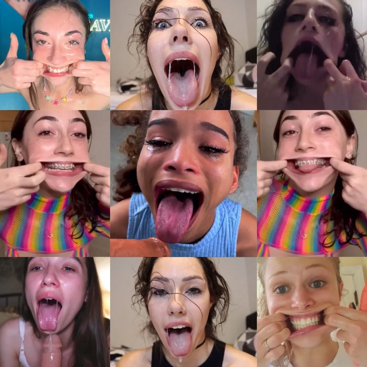 Slutty tongue out faces image 33