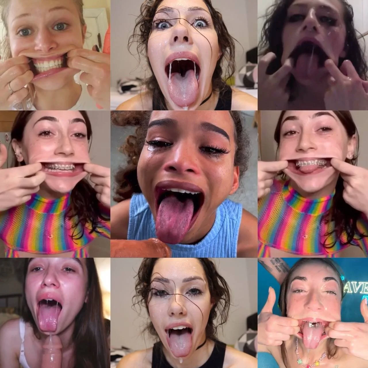 Slutty tongue out faces image 41
