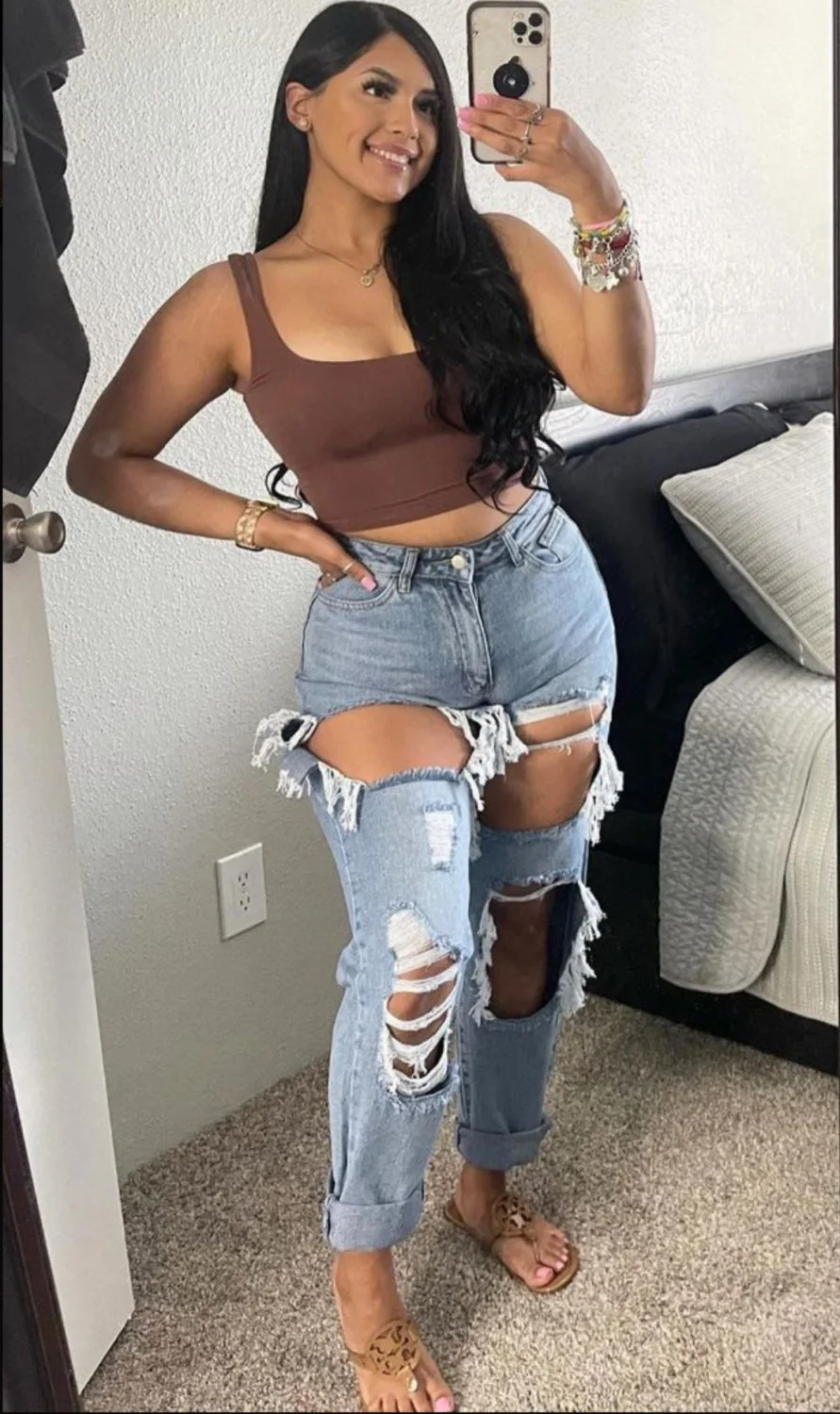 Top tier irl latina goddess & her phat ass deserves to be treated like the cum dumpster she is image 9