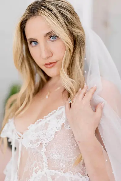 PAWG blonde wifey boudoir cover image