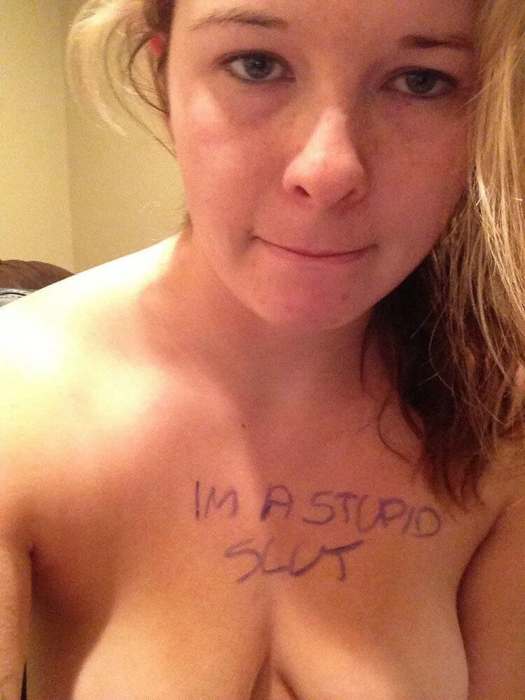 Lovely exposed slut wife image 26