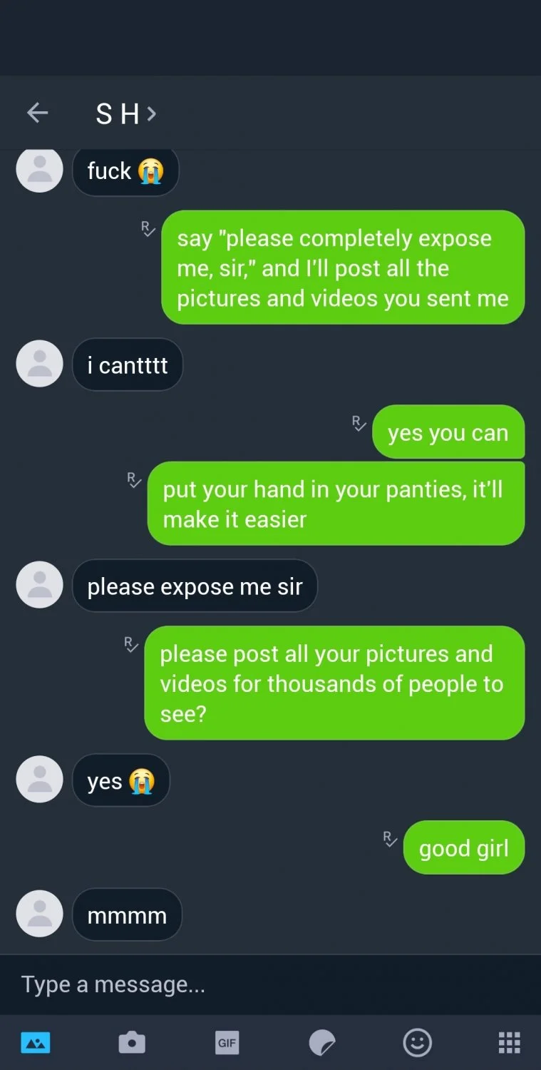 dumb kik whore wants to be a webslut, save and spread her image 11
