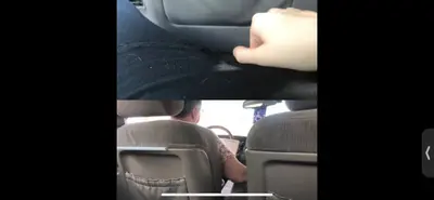 Daughter Masturbating Behind Her Dad In The Car cover image