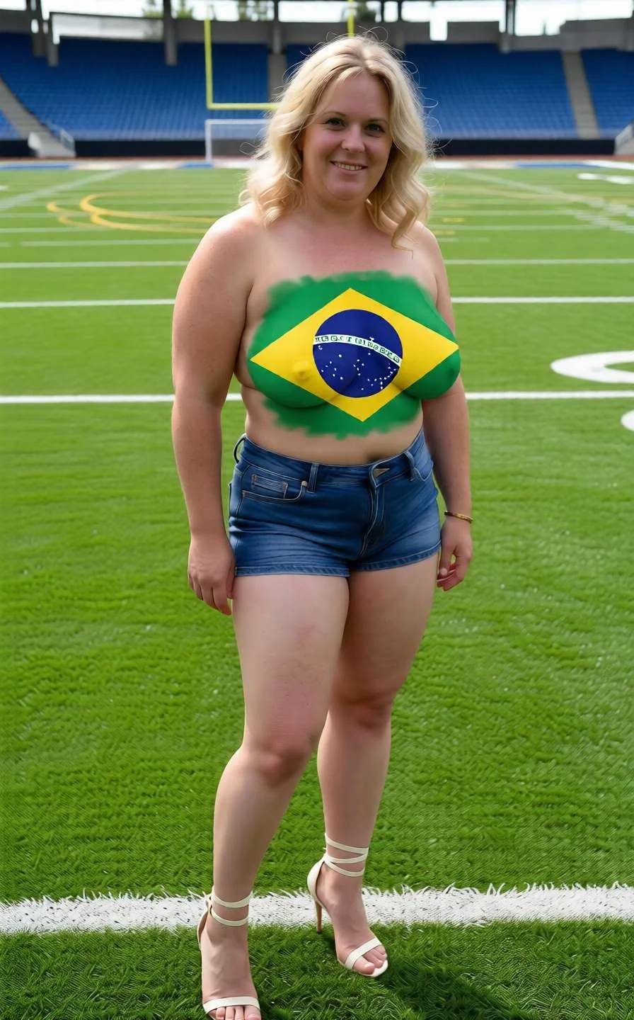 Soccer beauty's showing off their airbrushed pride image 4