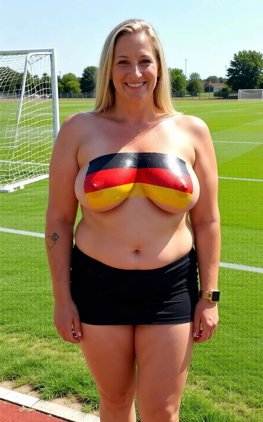 Soccer beauty's showing off their airbrushed pride image 5