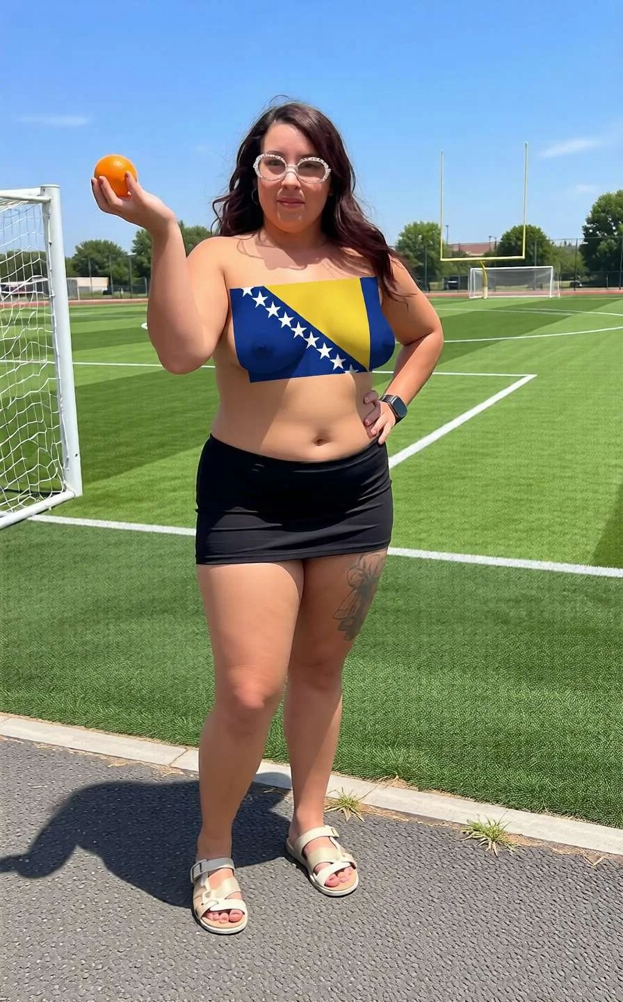 Soccer beauty's showing off their airbrushed pride image 8