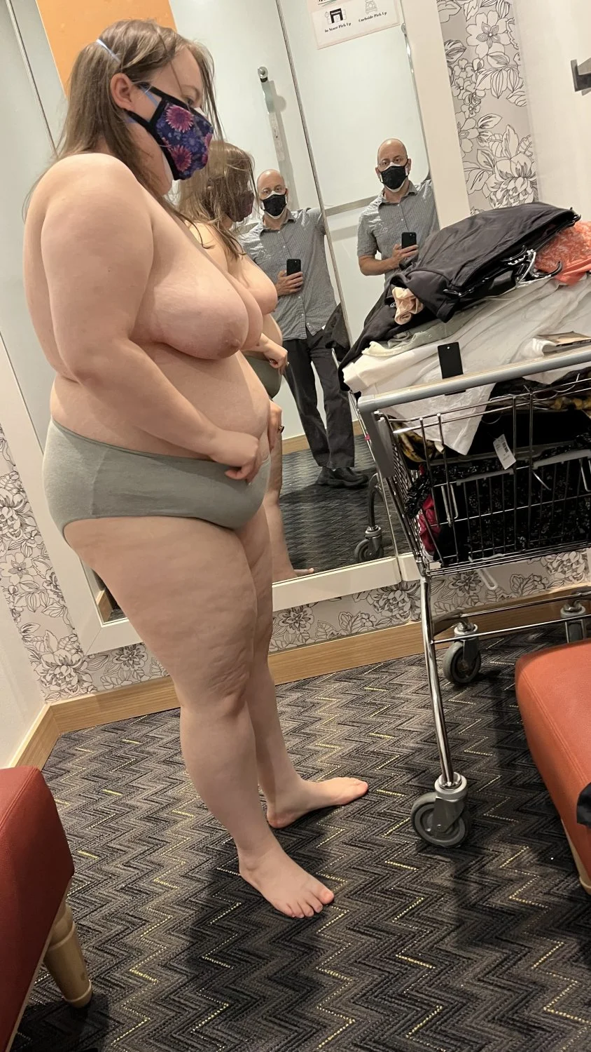 Perving out on my fat wife in the fitting room + more! Please repost image 18