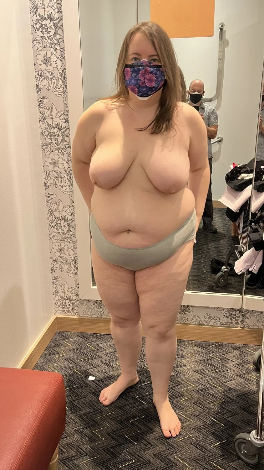 Perving out on my fat wife in the fitting room + more! Please repost image 20